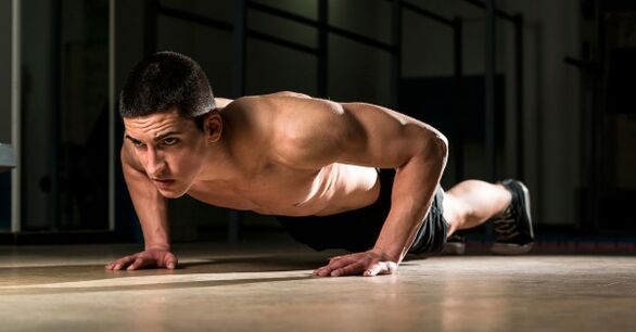 Pols Push -ups - vingrinājumi, kas nepieciešami krūšu reģiona osteohondrozei