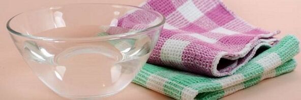 samitrināts dvielis kompresei dzemdes kakla osteohondrozei